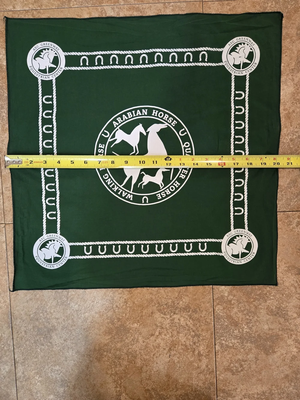 Arabian Horse Quarter Horse Green Scarf Wrap